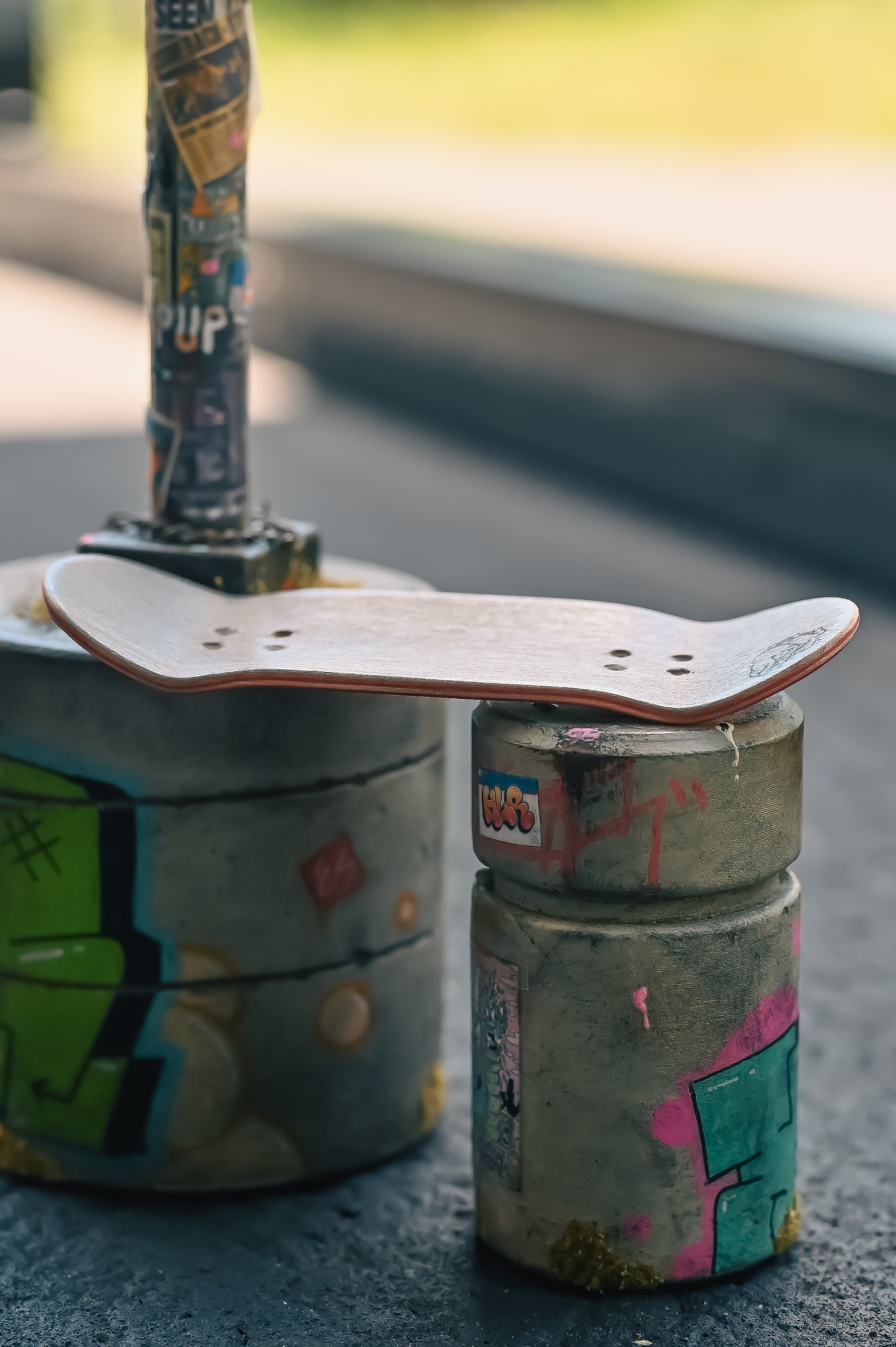 Maple Wood Gray/Red Dyed Plies Fingerboard SOLD