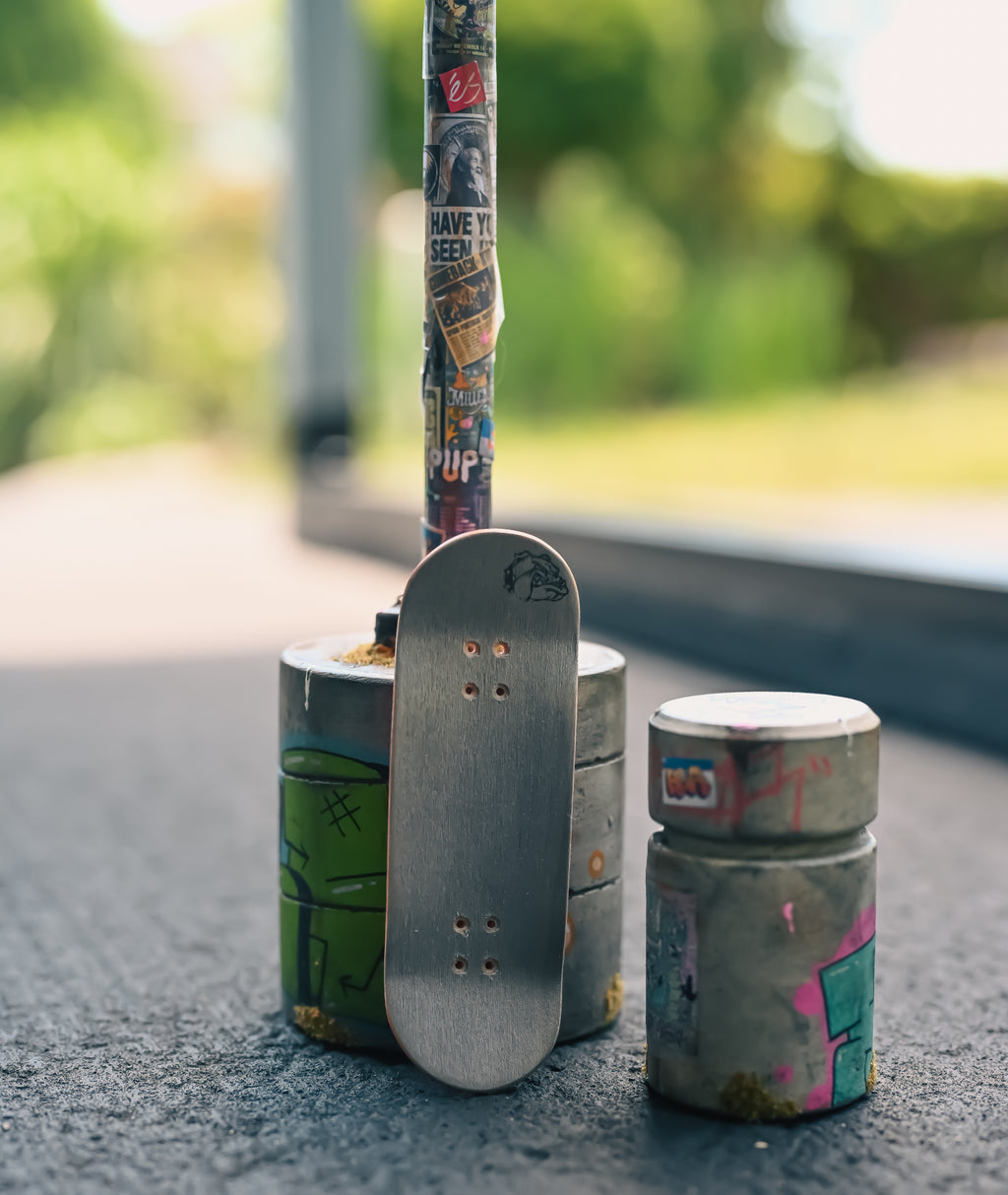 Maple Wood Gray/Red Dyed Plies Fingerboard SOLD
