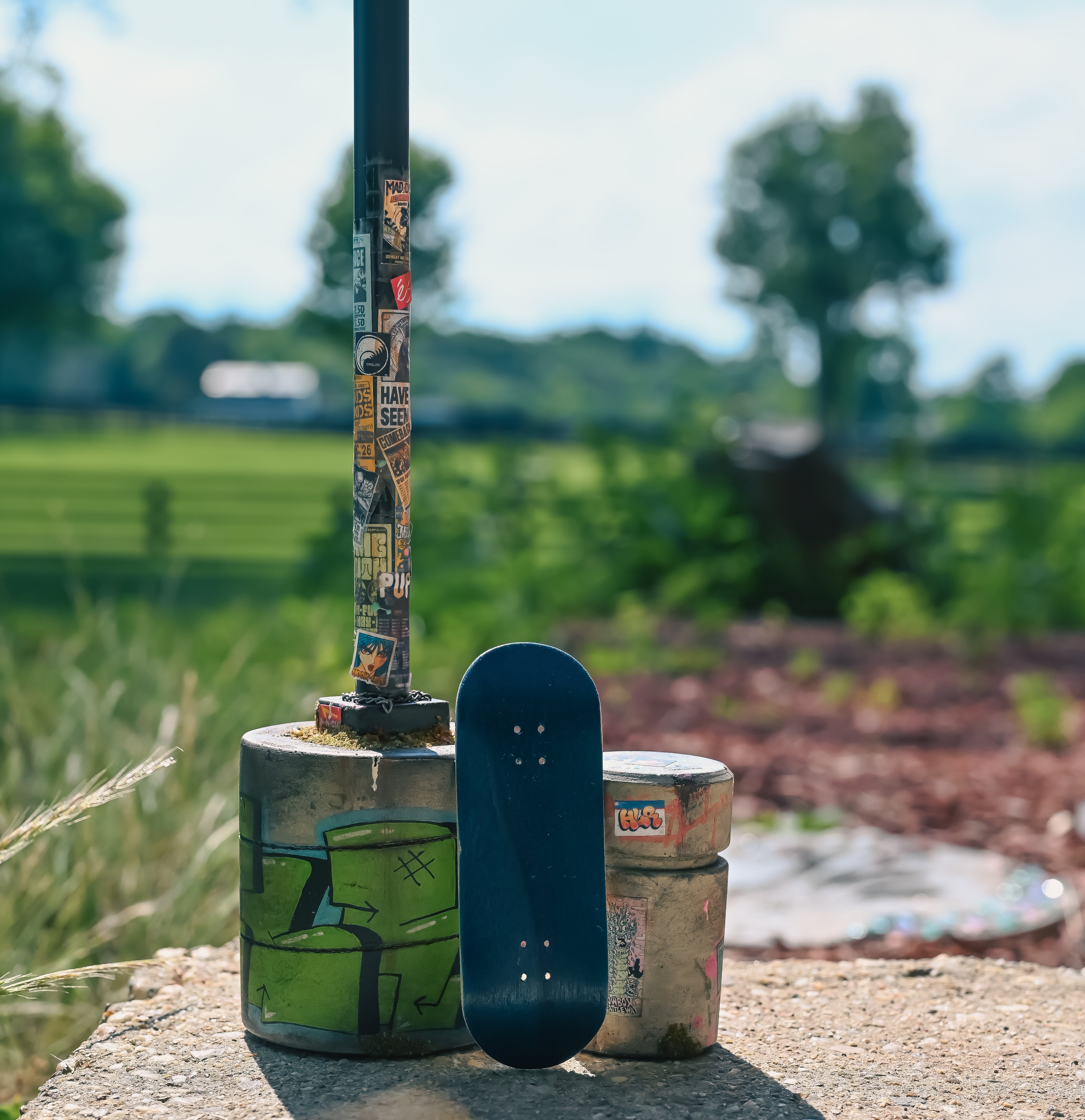 34mm Blue and Natural Roo Board w/ mid Green