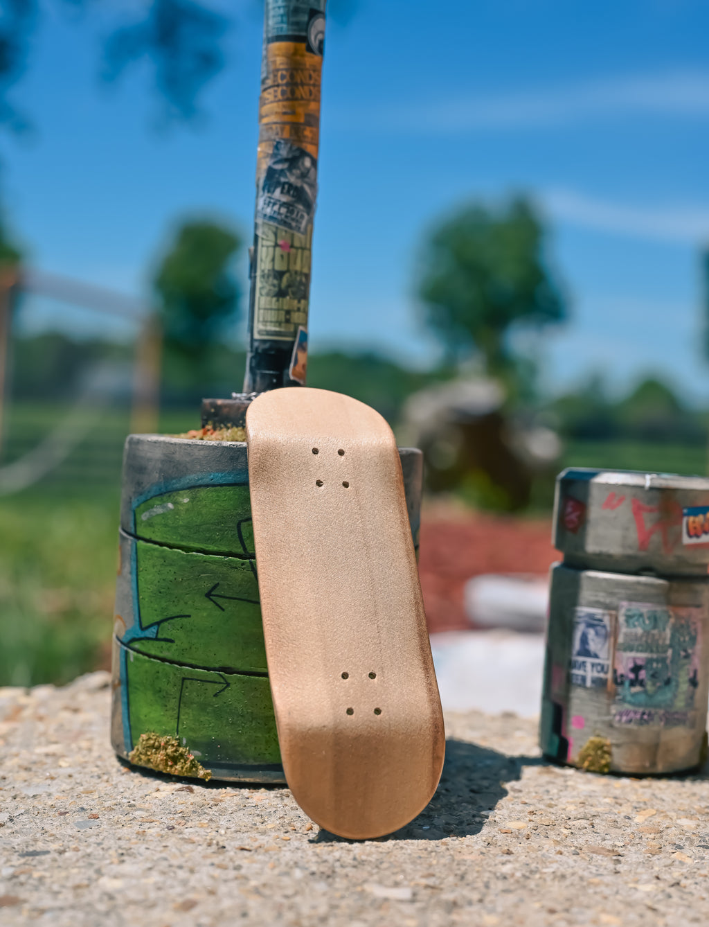 Exotic Wood Fingerboard Deck (TigerTeak2)